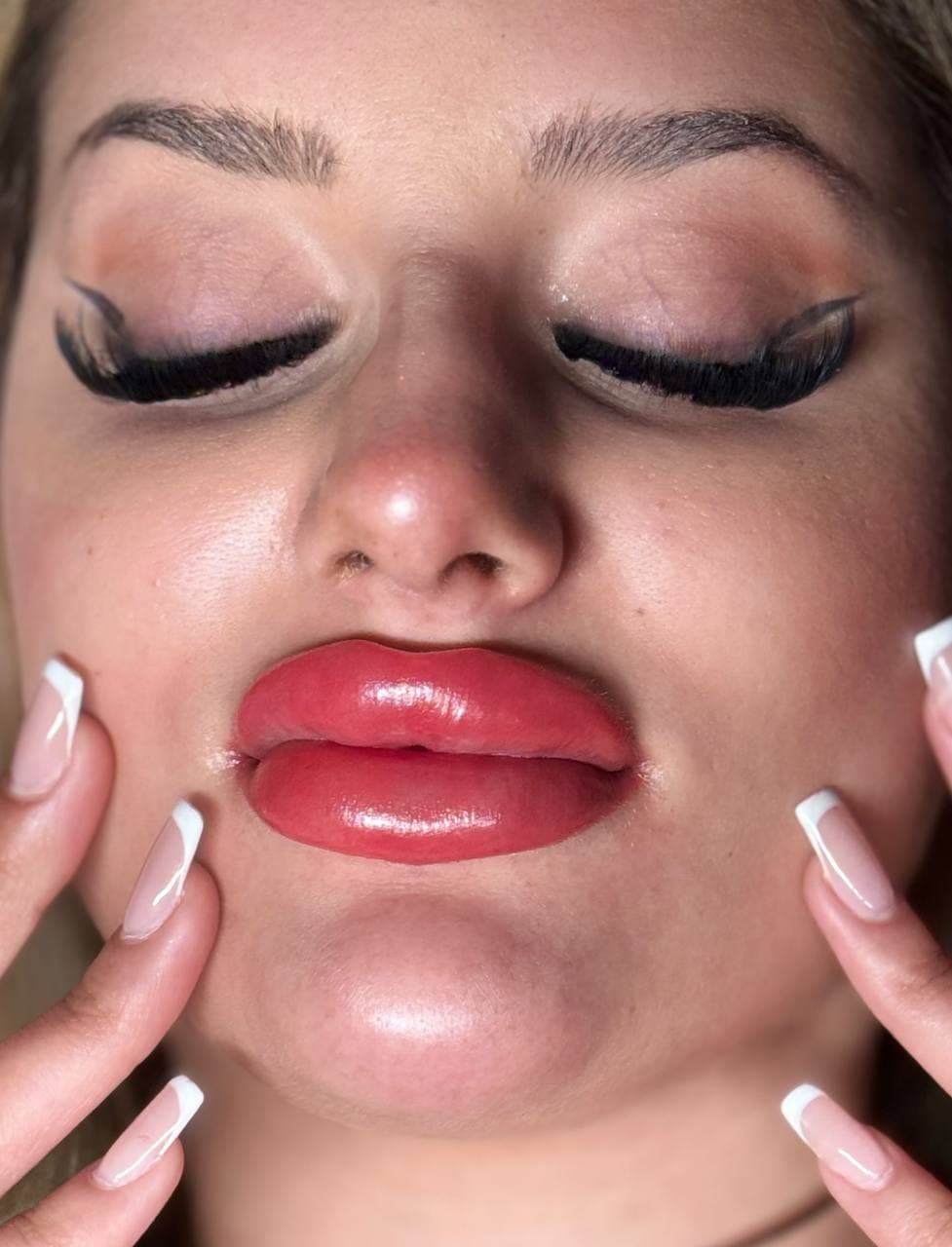 After the micropigmentation session, Majida Glam