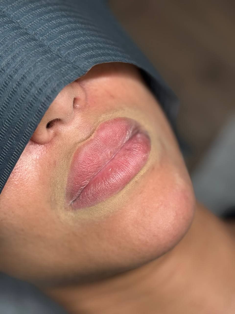 Before the micropigmentation session, Majida Glam