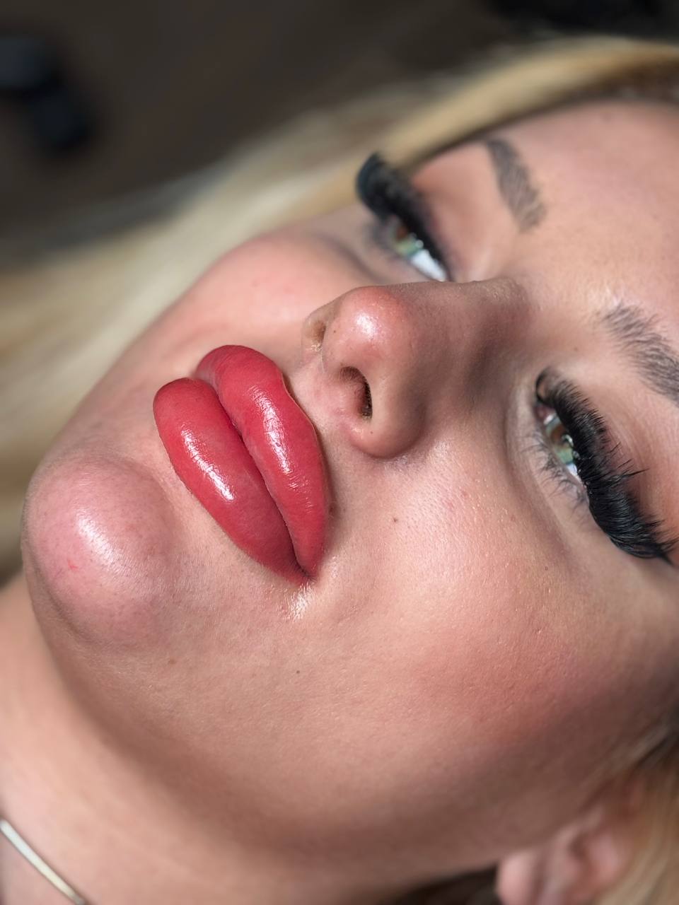 Candy Lips result with luminous gradient and natural volume at the Majida Glam studio